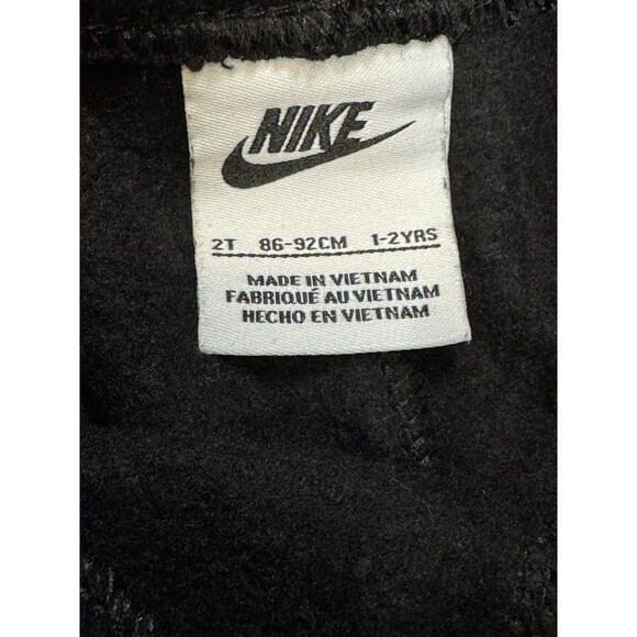 Nike Boys Toddler Black White Logo Jogger Sweatpants 2T Casual Sportswear - Picture 6 of 7